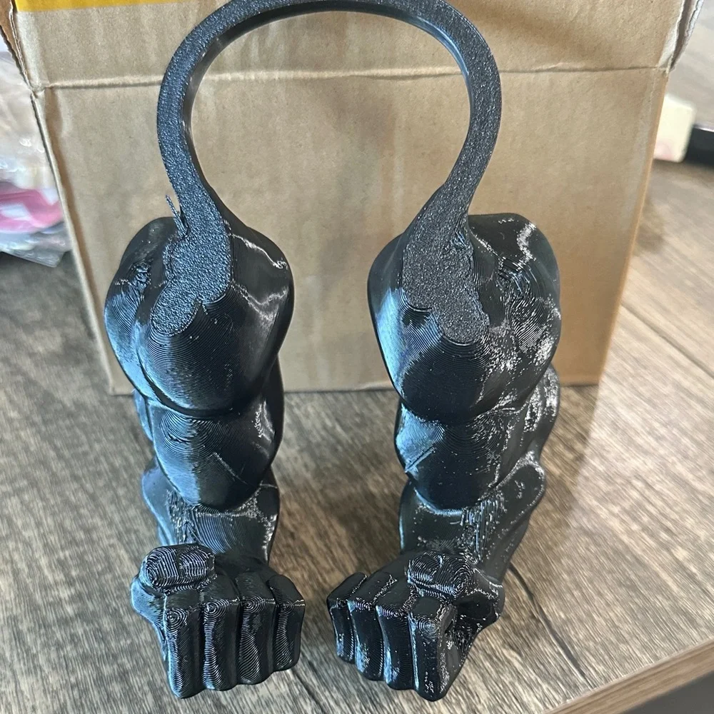 Source Unknown Black Cat Muscle Toy